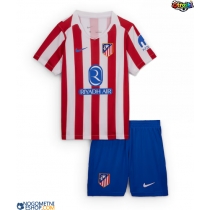 Otroški Nogometni dresi Atletico Madrid Domači 2025-26 Kratek Rokav (+ Kratke hlače)